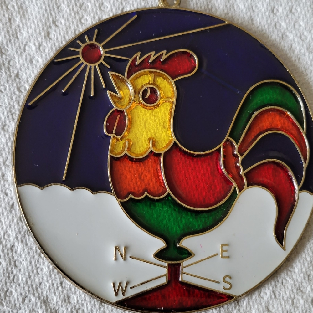 Multi color rooster piece